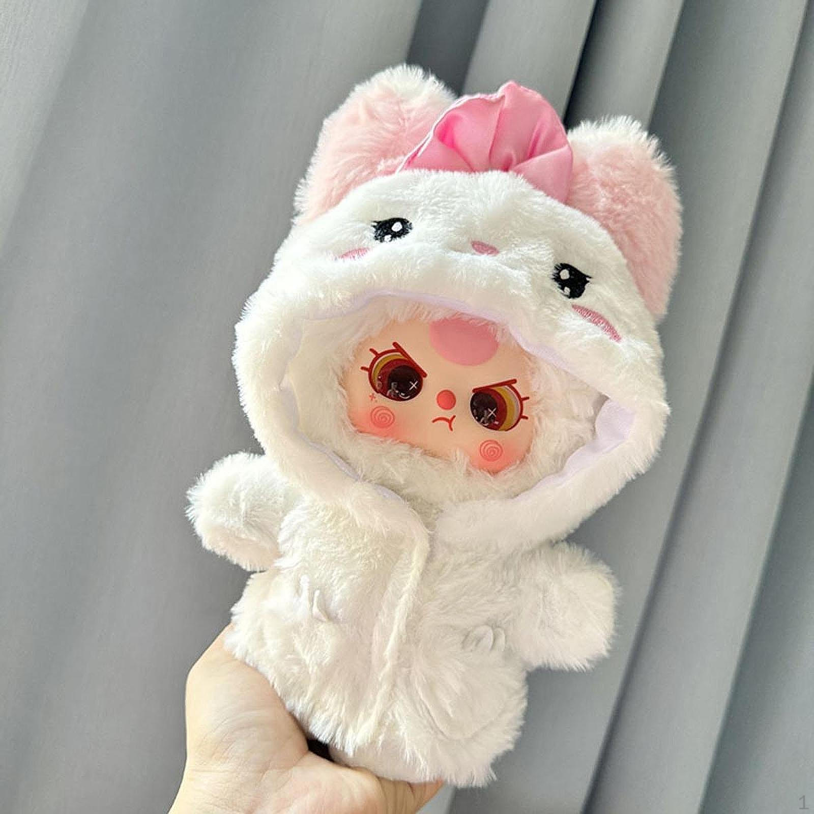 

Плюшевая кукольная одежда Очаровательный набор нарядов для 7,9-дюймовой куклы Подарок на день рождения белый