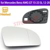 Stplrgecp Passenger Driver Side Left or Right Door Side Heated Wing Mirror Glass Lens for Mercedes Benz AMG GT 15-23 SL 12-20