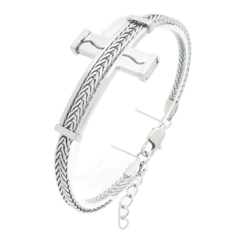 Cross Bend Bracelet, Japanese and Korean Premium Keel Chain Belt Extension Chain Men's Bracelet 2026