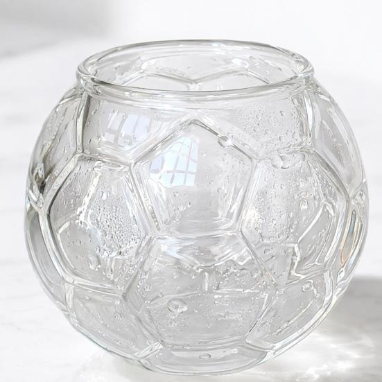 Soccer Beer Glass, Football Shaped Whiskey Cup, Large Capacity Football Drinking Mug for Craft Beer, Home Bar Sports Fan Gift