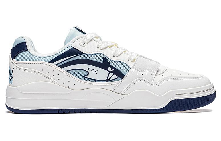 Li Ning Yuebai Ocean Cushioning Lightweight Cushioning Lightweight Low top Skateboard Shoes Men's White AGCS251-16