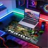Custom Name Personalized Ghostbusters Pattern Mousepad, Laptop PC Desk Mat, Decorative Desk Mat for Home Keyboard Pad Gift