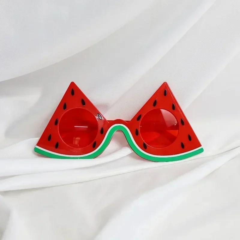 Watermelon Sunglasses Adults Summer Fruit Theme Party Beach Accessories for Boys and Girls Birthday Events Decor