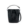 Visetos Monogramm-Print Abnehmbarer verstellbarer Schultergurt Kordelzugverschluss Beuteltasche Mini Damen Taschen Schwarz MWDCSDU03BK001