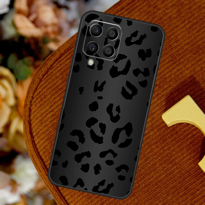 Leopard Print Black Cheetah Pattern For Samsung Galaxy M13 M33 M53 M52 M32 M12 M14 M34 M54 M11 M21 M51 M15 M55 M31s M20 Case