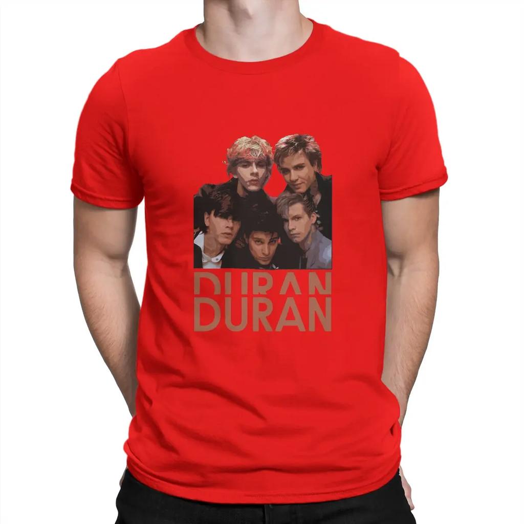 T-Shirt Führende Figuren der Britischen New Wave Vintage Baumwoll-T-Shirts Kurzarm Duran Duran T-Shirts Unisex