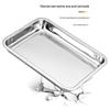 NHZHIW 304 Stainless Steel Rectangular Serving Tray