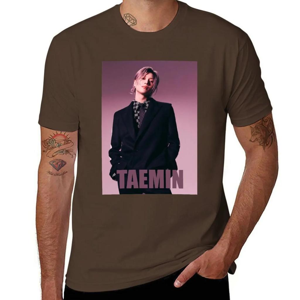 TAEMIN ADVICE T-Shirt animal prinfor boys aesthetic clothes Blouse clothing