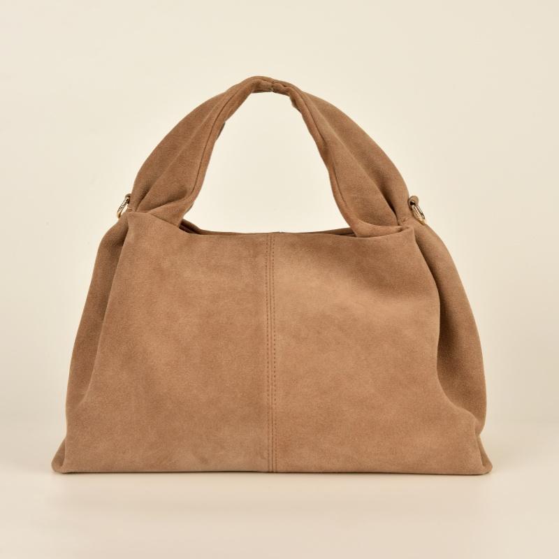 

New Dumpling Bag Suede Leather Cowhide Large Capacity Handheld Shoulder Bag Single Shoulder Crossbody Bag Handbag For Women