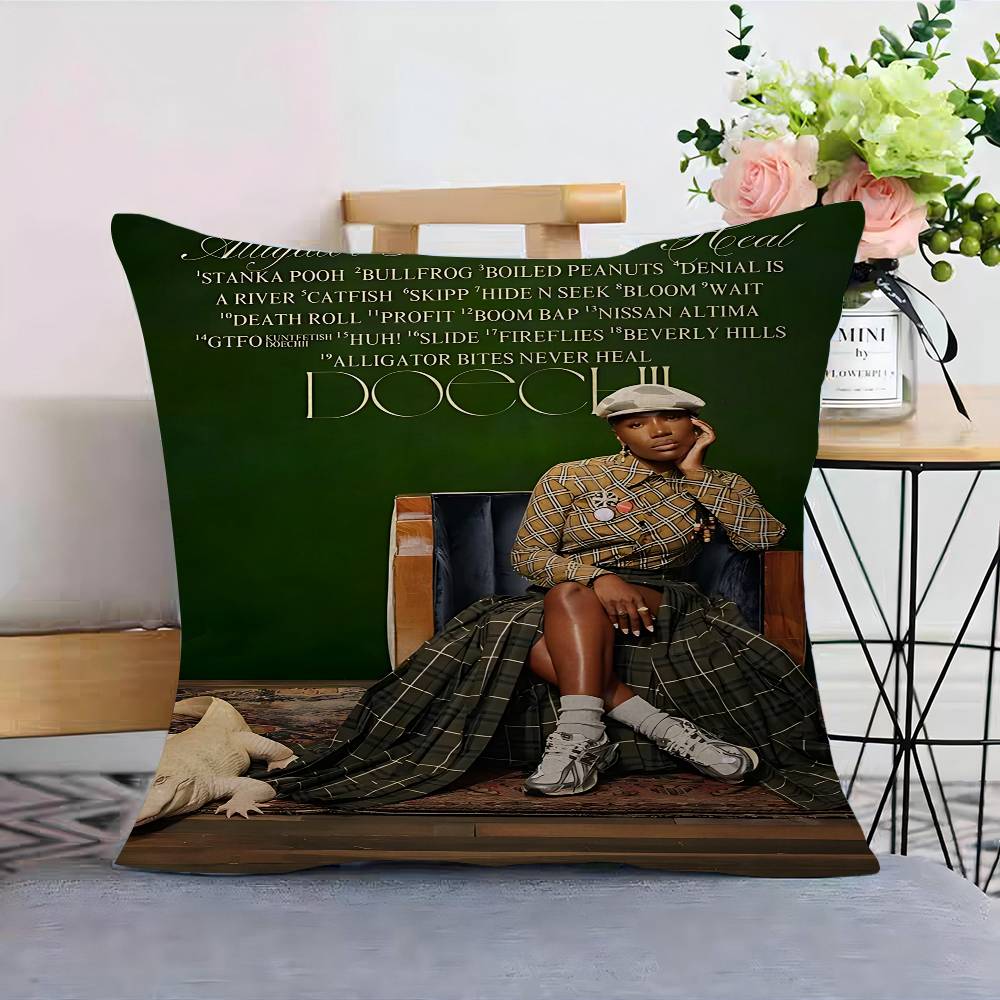 D-Doechii Cushion Cover Polyester Sofa Cushions Decorative Throw Pillows Home Decoration Pillowcover
