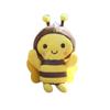 Cute Miniature Bee Plush Toy Charm In Yellow For Bags And Keys