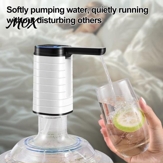 Lightweight Desktop Water Dispenser Electric Pump, Rechargeable Portable Bottle Top for 5 Office Home Drinking Pump Gallon Bottles, Foldable
