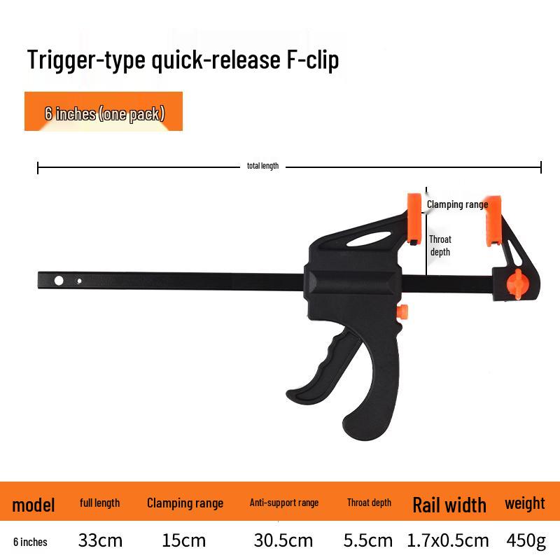 Quick Woodworking A-Clamp for Marble & Stone, Thickened Spring, 4/6/9 Inch
