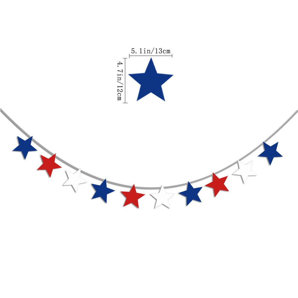 26Pcs 4th of July American Flag Independence Day Party Supplies Paper Fans Set