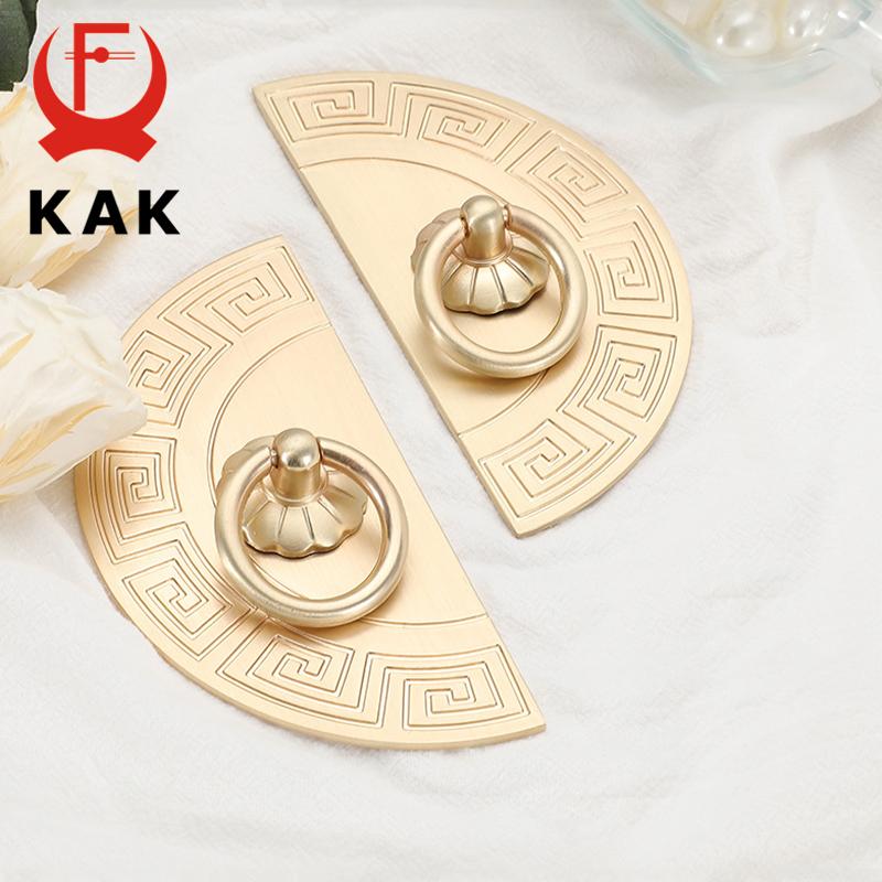 KAK Gold Cabinet Knobs and Handles Luxury Gold Kitchen Cupboard Door Pulls European Drawer Furniture Handle Hardware