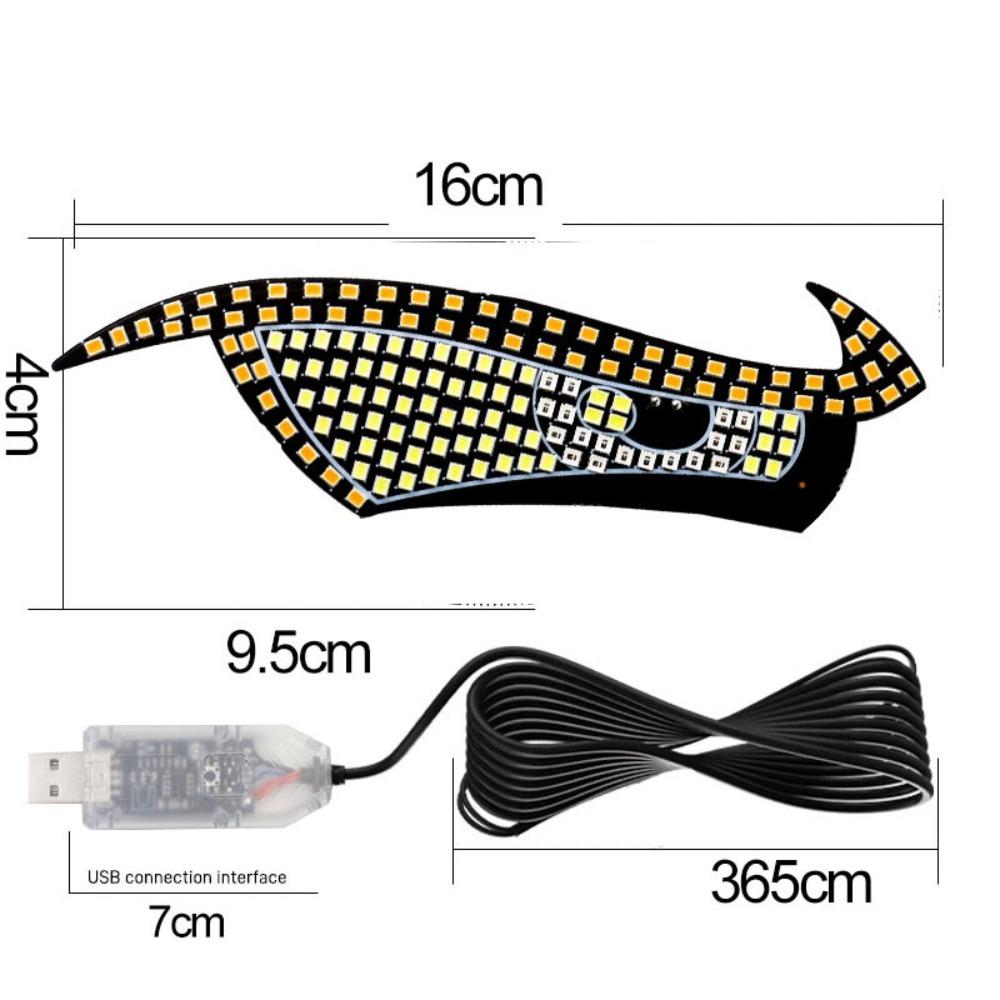Multi-Mode Demon Eye Light LED Display LED Windshield Display Truck Devil Eyes Light  Car Decor