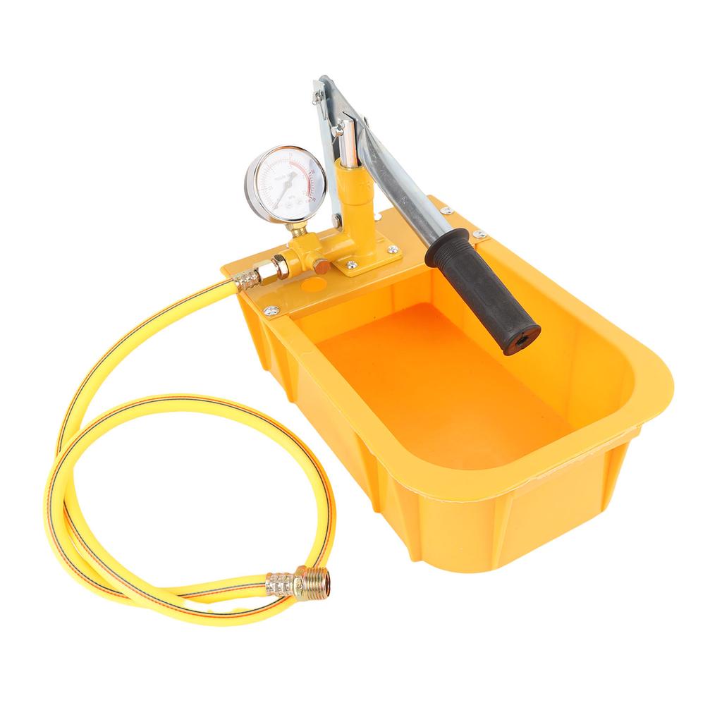 Manual Water Pressure Test Pump with Gauge G1/2 Standard Thread Connector Water Pipe Leakage Pressure Tester for Pipeline Heating System