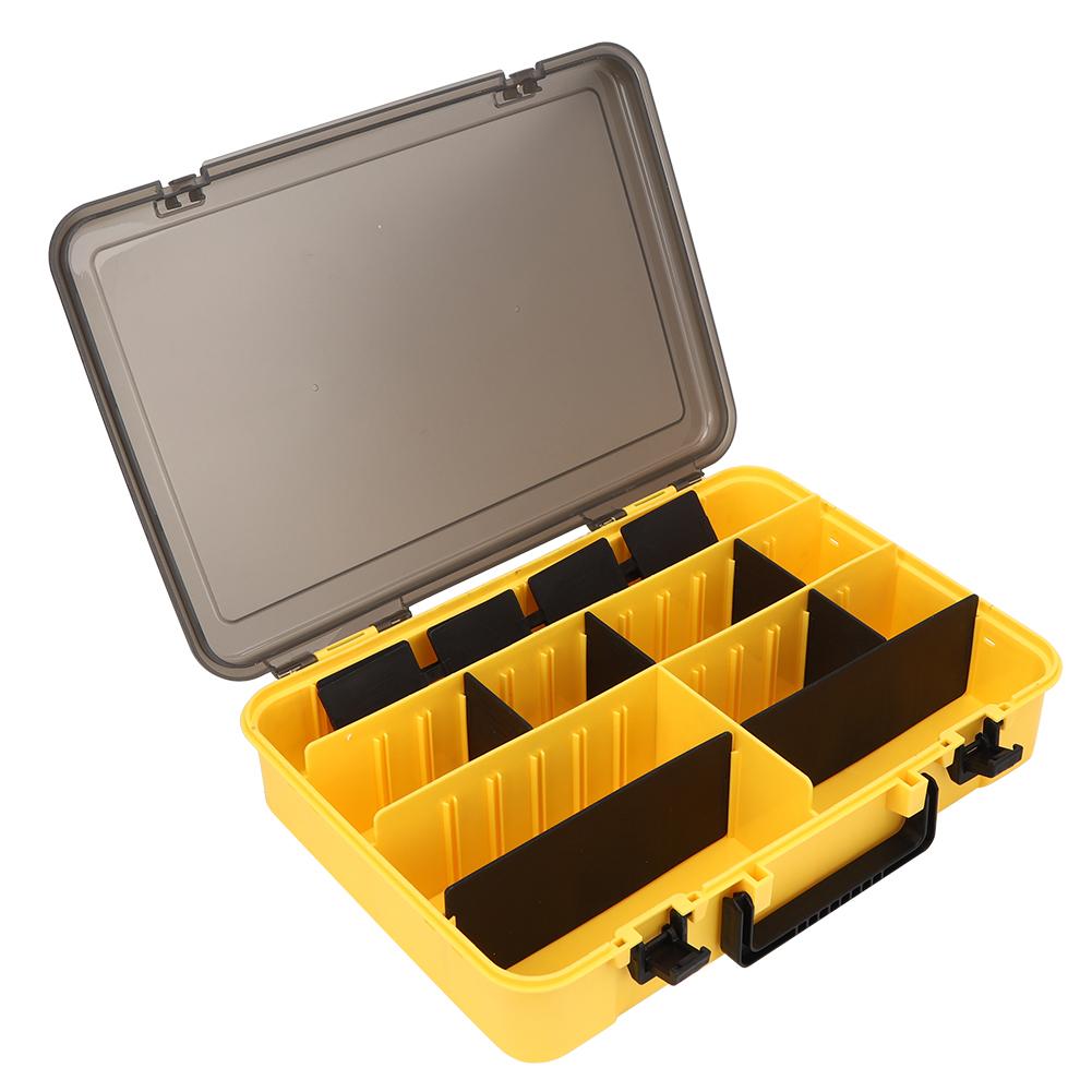 Mala de isca de camada única, caixa de armazenamento de plástico, armário de ferramentas de grande capacidade, equipamento de pesca marítima