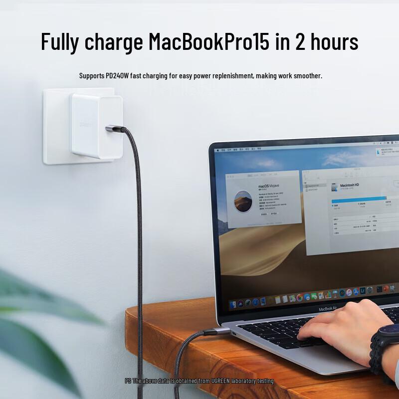 Ugreen Dual Type-C To Type-C PD240W Fast Charging Cable