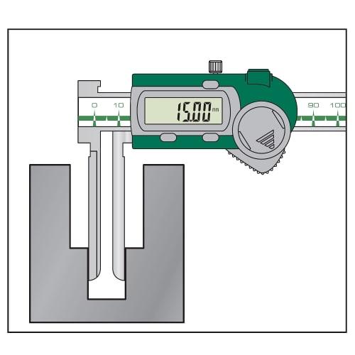 Niigata Seiki SK Digital Inside Caliper, Knife Edge Type (Narrow Jaw), 150mm, GDCS-150IK2