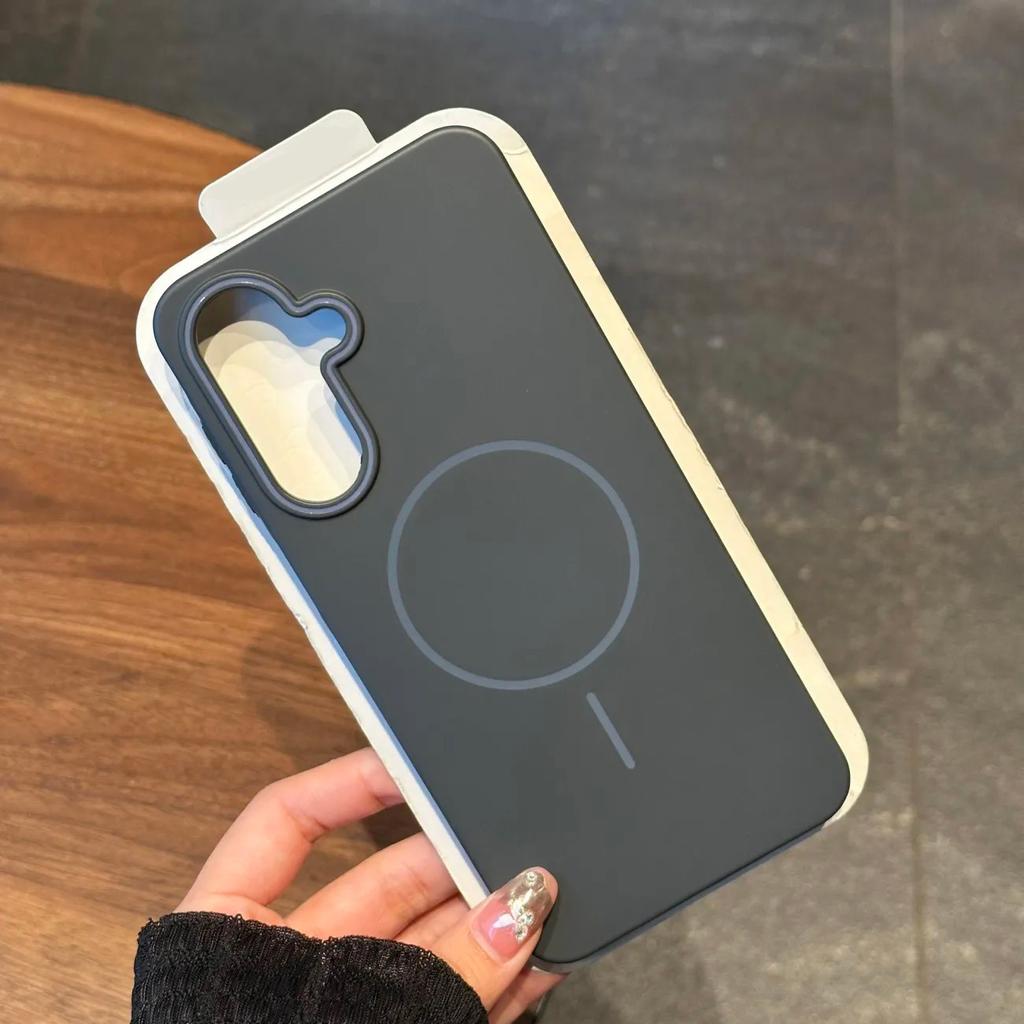 Thin Hard PC Magnetic For Magsafe Case For Samsung S25 Edge S24 S23 S22 Plus FE Ultra A55 A36 A16 A26 A06 Frosted Cover