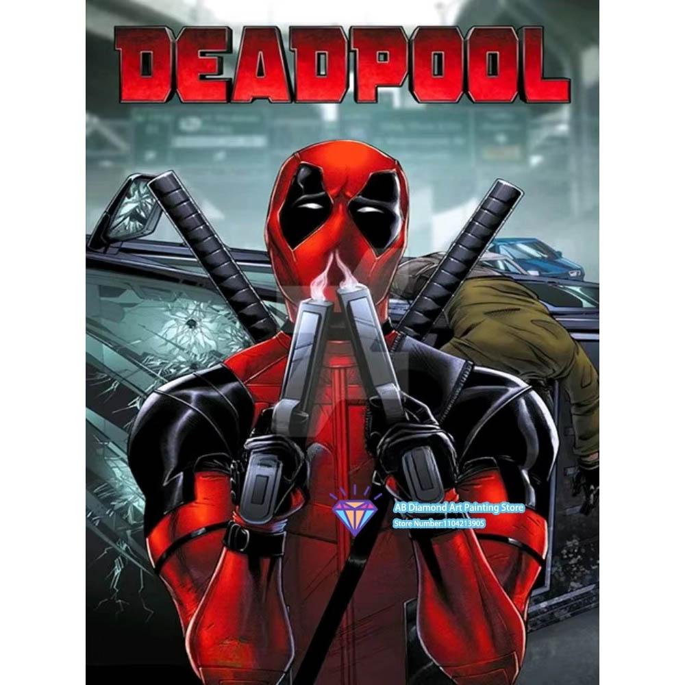 Deadpool's Heart-warming/Bie's Famous Scene Diamond Painting Full of Diamonds Handmade DIY Full Diamond and Gem Sticker Home Decoration Painting