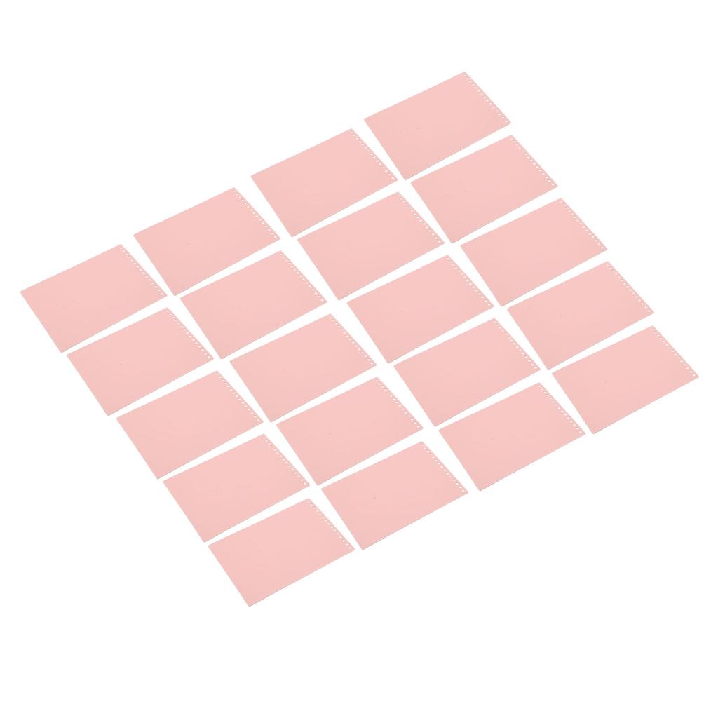 20 Stück A5 15 Löcher Querformat PP Loseblatt-Einband Abnehmbar Wasserdicht Angenehmes Griffgefühl für Büro Blush