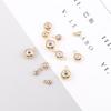10Pcs Stainless Steel Slider Clasp Beads Round Bead Stopper with Rubber Gasket For Jewelry Making Accessories