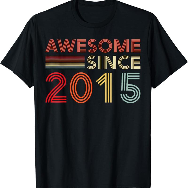 Nine 10Yr Bday Son Boy Funny 2015 10Th 10 Year Old Birthday T Shirt - Men s Summer Cotton Graphic Tee S разноцветный