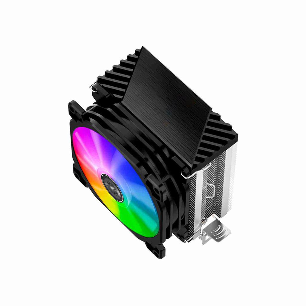 CPU Cooler Colorful Light 2000rpm With 2 Heat Pipes Removable CPU Cooling Fan