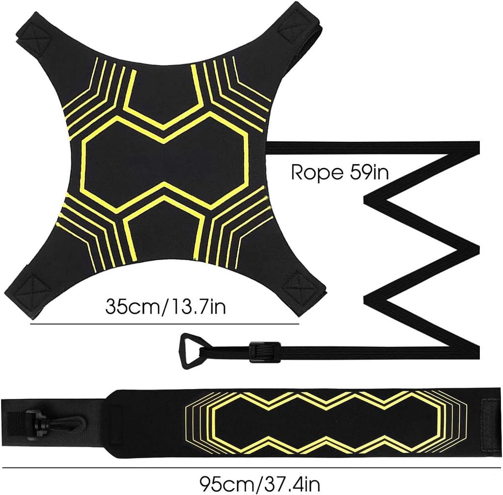 Soccer Training Belt, Independent Practice Belt, Adjustable, Elastic Rubber Band,