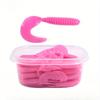 50PCS 5/6/7cm Simulation of Cringetail Maggot Soft Bait -- Soft Worm Single Tail Mandarin Fish Bass Bait Multi-size Soft Bait