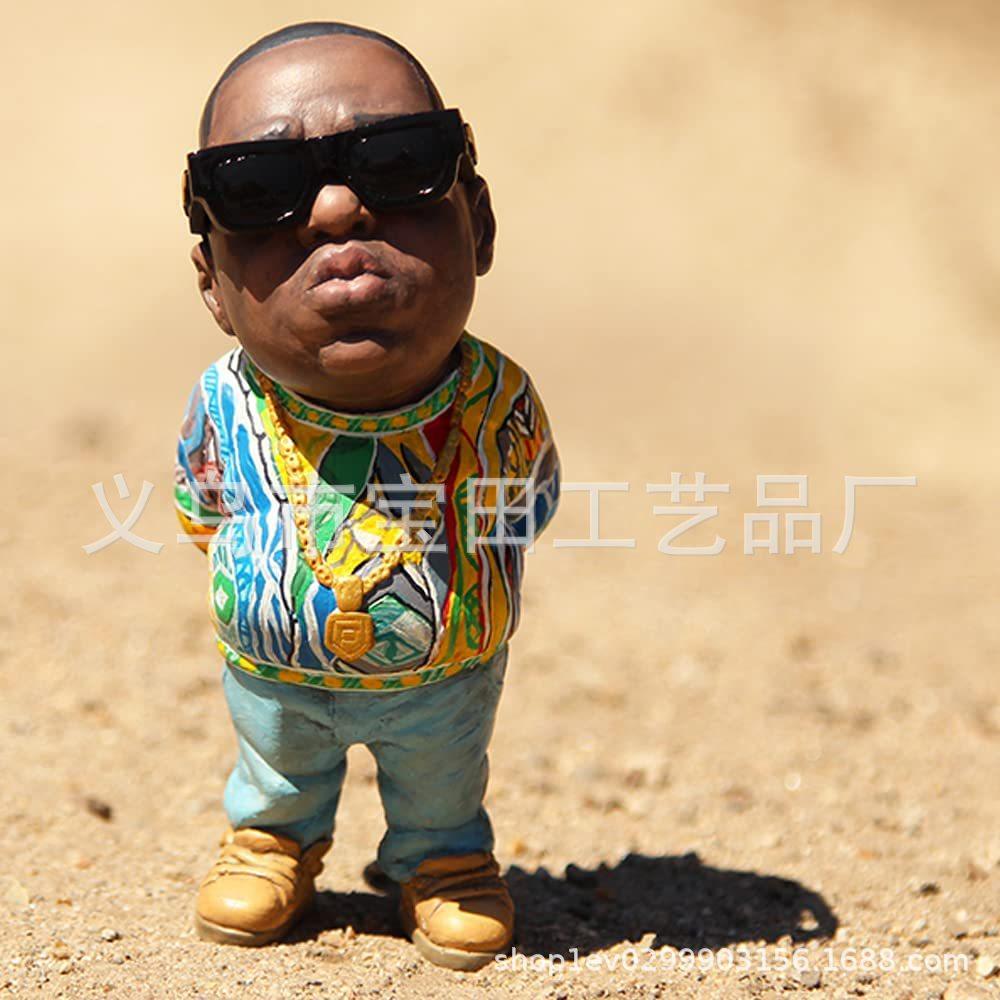 New Hip Hop Legend Memorial Statue Alkyne Legend Resin Craft Ornament