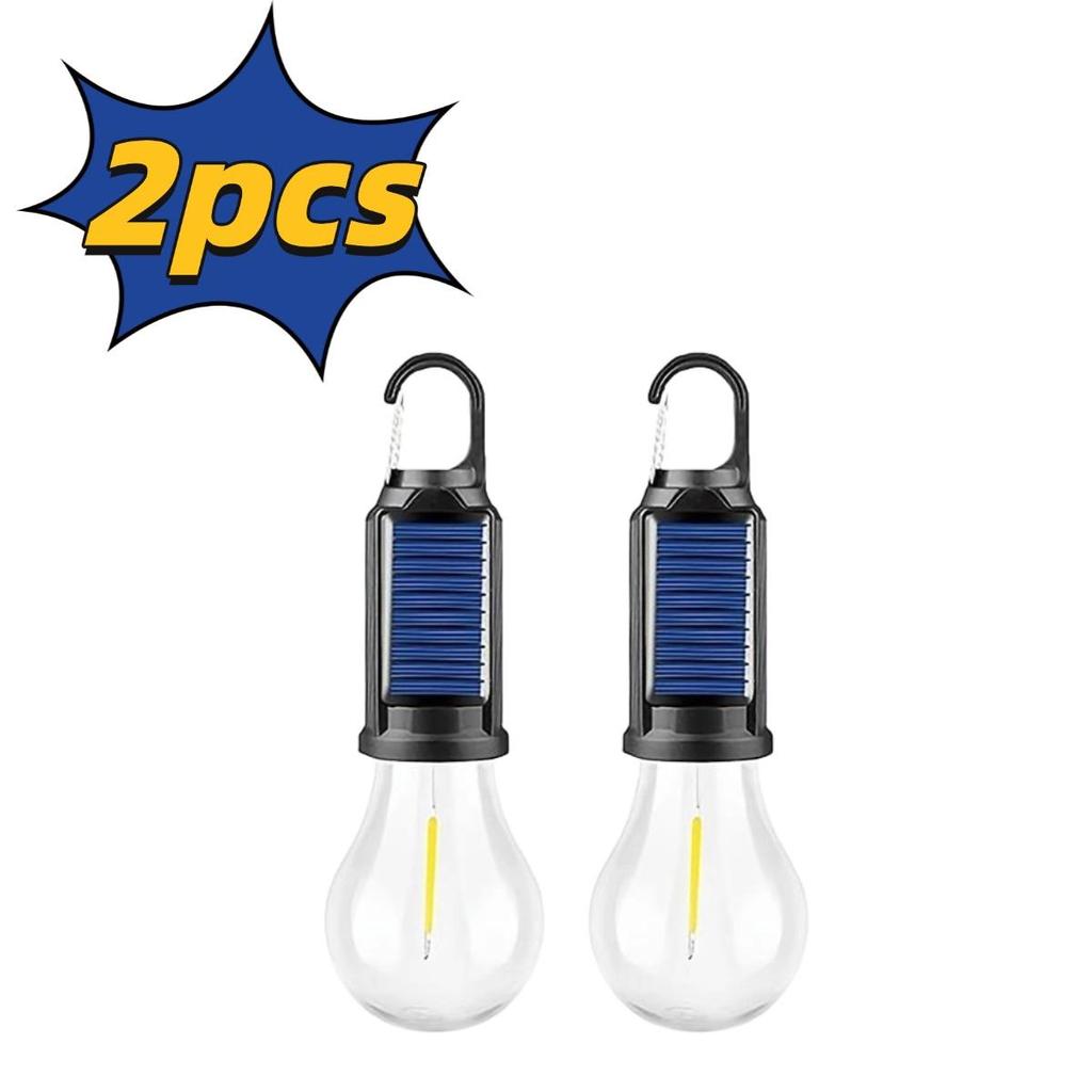 LED Camping Light, USB Charging Outdoor Tent Light with Clamp, Polished Metal Surface, Solar Lithium Battery, Do Not Change Color, Camping Flashlight