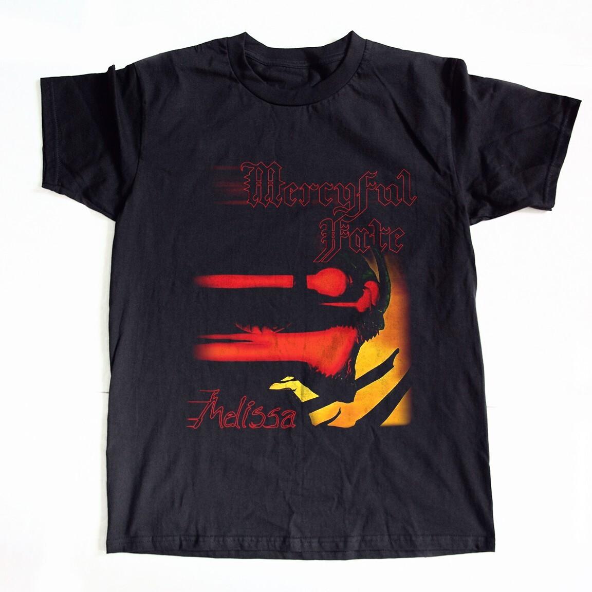 Mercyful Fate Melissa Album Heavy Cotton Black Unisex T-shirt S-5XL XXXXL