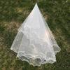Elegant Imitation Pearl One Layer Bridal Wedding Veil Hair Accessory Photo Prop