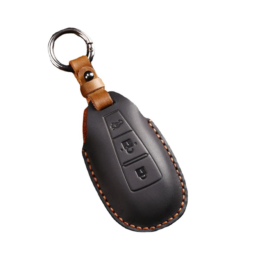 Leather Key Cover Is Suitable for Changan Suzuki Key Cover, Leather Pure Handmade High-end Car Key Bag Protective Cover.