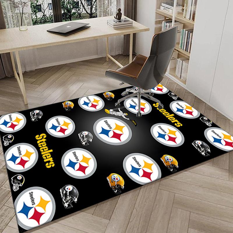 Pittsburgh Football  Area Rug for Office, Chair Rug, Decorative Carpet Livingroom Mat, Large Size Fan gifts Christmas gifts