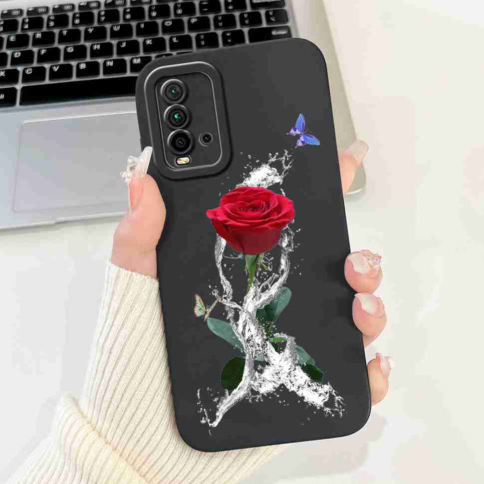 For Xiaomi Redmi 9T 6.53" Case Cute Colorful Butterfly Love Soft Silicone TPU Cover For Redmi 9T Redmi 9 Power Phone Shell Bags