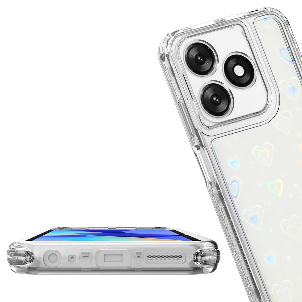 For TECNO Spark 10 4G/Spark 10C 4G Case Precise Cutouts Acrylic TPU Clear Phone Cover with Laser-printed Film