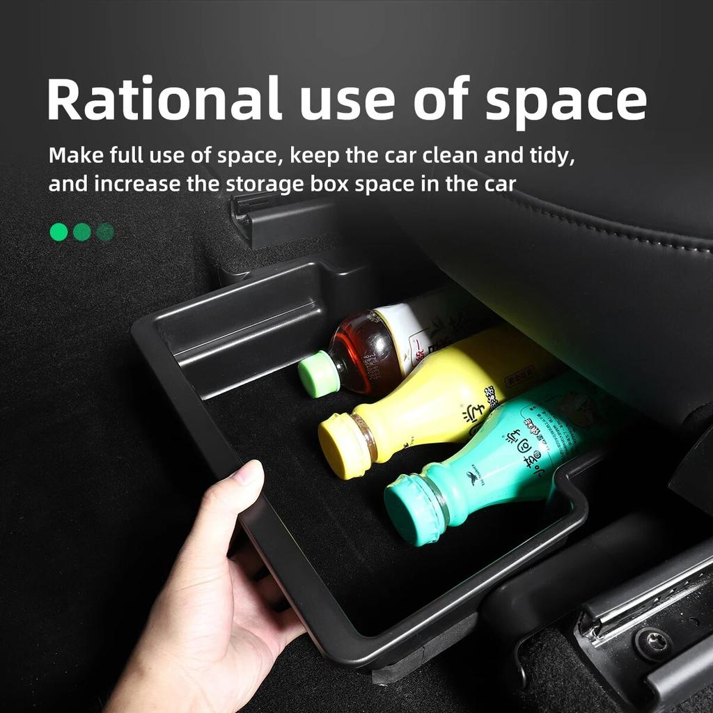 Armrest Rear Storage Box Console Under Seat Organizer Drawer Holder for Tesla Model Y Interior Modification Car Accessories Case