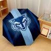 Warrington Wolves Print Auto 8?Ribs Folding Umbrella Wind Resistant Lightweight Automatic Umbrella For Daily Travel