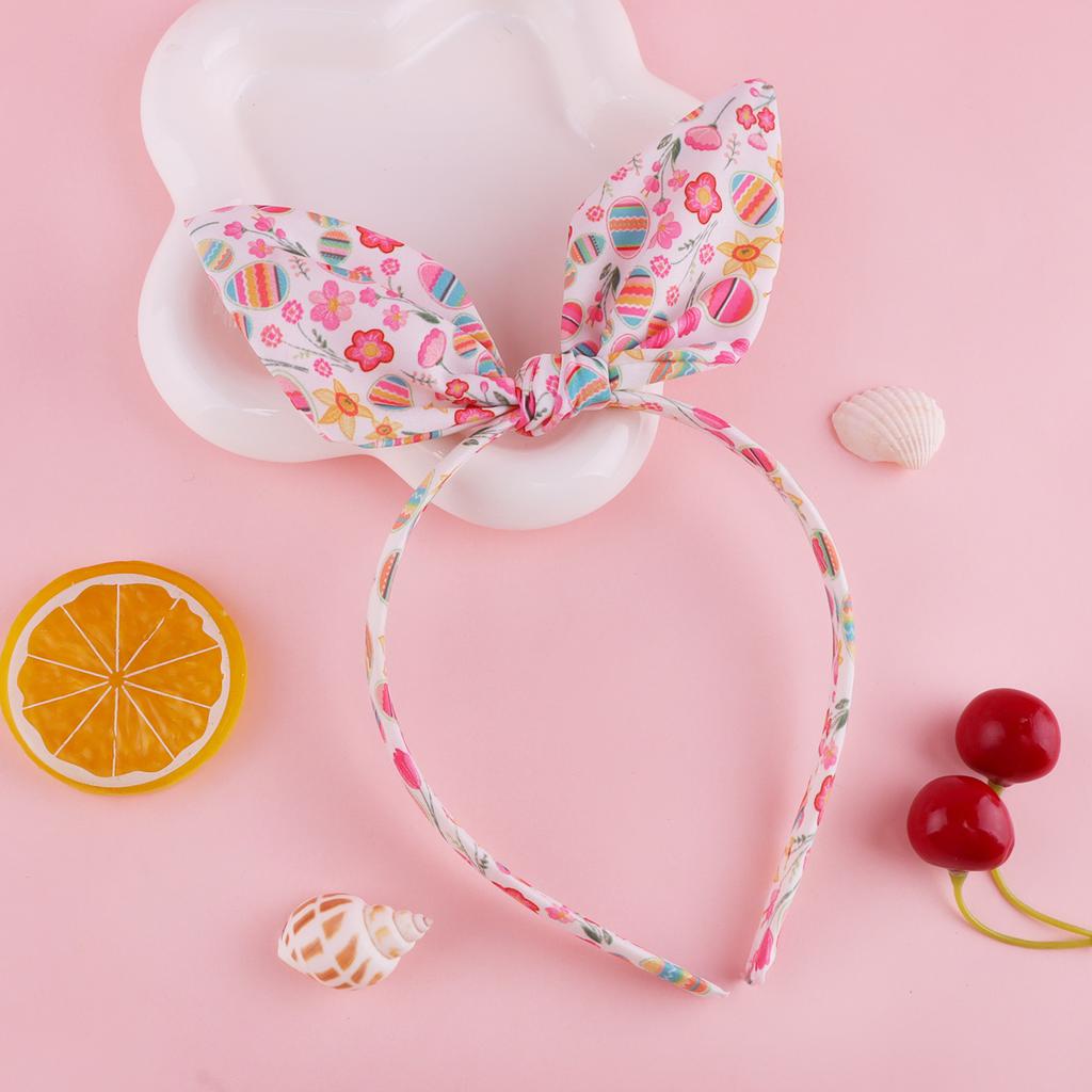 Cute Bunny Ear Easter Headband Non-Slip Rabbit Flower Hair Hoop Fashionable Girl Hair Accessories for Women