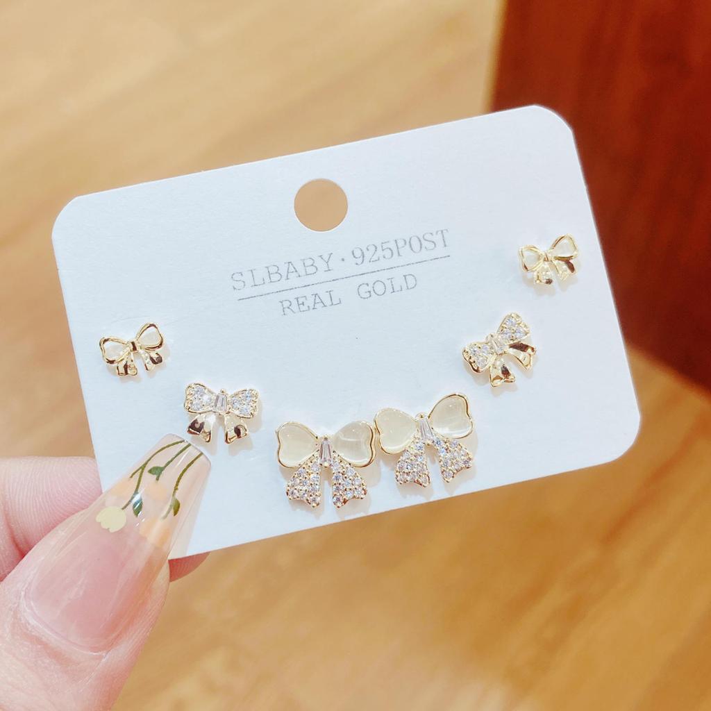 2025 S925 Sterling Silver Stud Earrings: Women's Light Luxury Cold Style Niche Metal Design