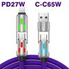 1m 4 In 1 Data Cable 240W Super Fast Charging Type-C/USB To Type-C/8Pin Liquid Silicone Cord