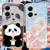 For Vivo V25 5G Case Vivo V25e V 25 25E 4G V2202 V2201 Cute Panda Flower Pattern Soft Silicone TPU Phone Cases