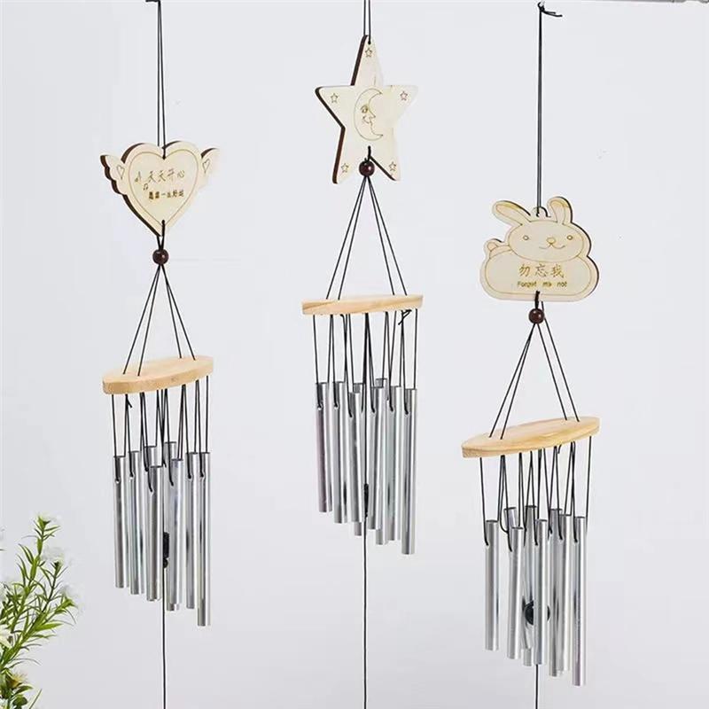 

AEE2-Metal Wind Chimes Yard Garden Bell Wind Chime Window Bells Wall Hanging Decoration Home Decor Wooden Wind Bell