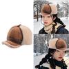 Men Women Sheepskin Wool Hat Cold Weather Hiking Hat Warm Cycling Skiing Hat