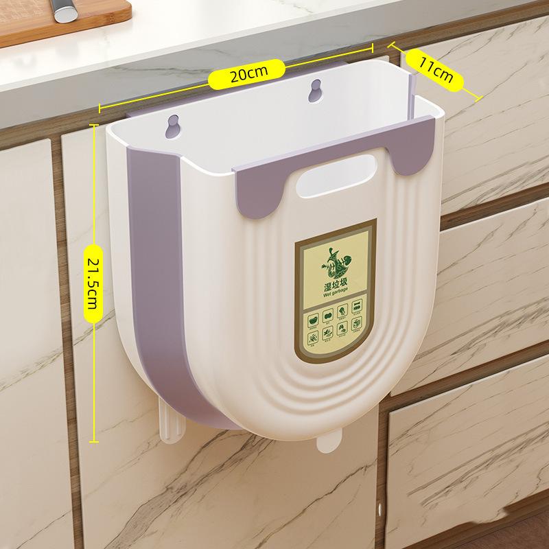 

6/10L Hanging Kitchen Trash Can Collapsible Trash Can for Kitchen Foldable Small Garbage Can Compost Bin Under Sink Waste Bin