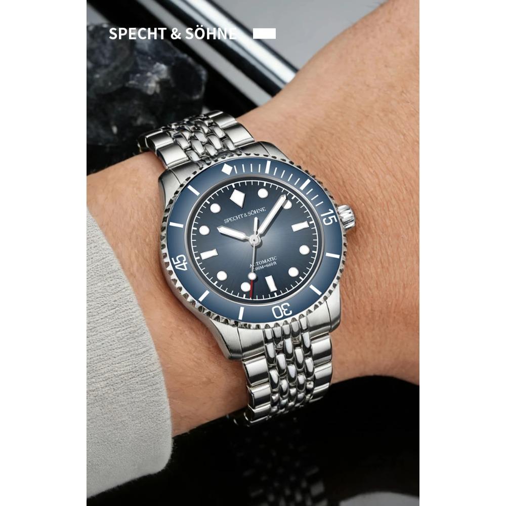 2026 New Specht & Söhne Dive Watch Miyota 8215 Mechanical Watches Bubble Domed Sapphire Crystal BGW9 Luminous 200M Waterproof